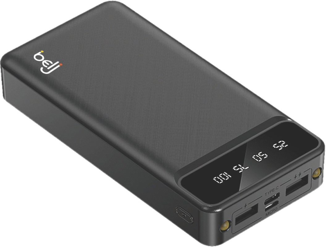 Belj 30000mAh Powerbank – LED Torch, LCD Display, Dual USB Output