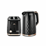 Black + Decker Electric Kettle and 2-Slice Toaster Set