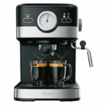 Swan SEM8B Espresso Coffee Maker with Milk Frother and 1.5L Tank