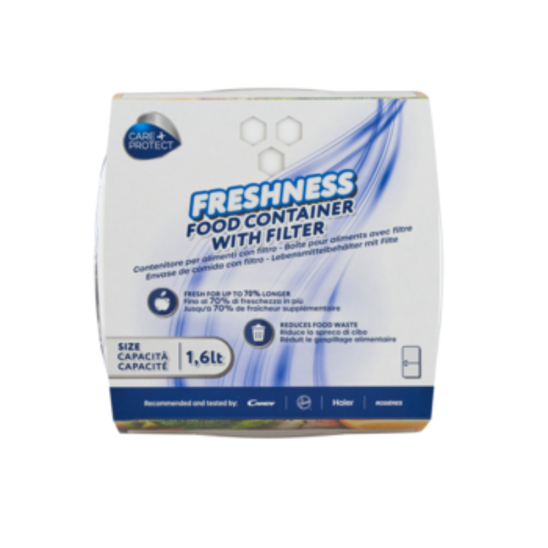 Care + Protect 1.6L Freshness Plastic Food Container With Filter – Pack of 4 Care + Protect 1.6L Freshness Plastic Food Container With Filter – Pack of 4
