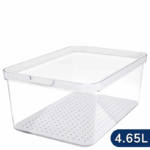 Care + Protect 4.65L Freshness Plastic Food Container – Pack of 3