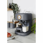 Swan One Touch Espresso Coffee Maker – 15 Bar, Slate Grey - Image 3