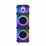 JVC XS-N8115PB Acrylic Party Speaker with Bluetooth and RGB Lights
