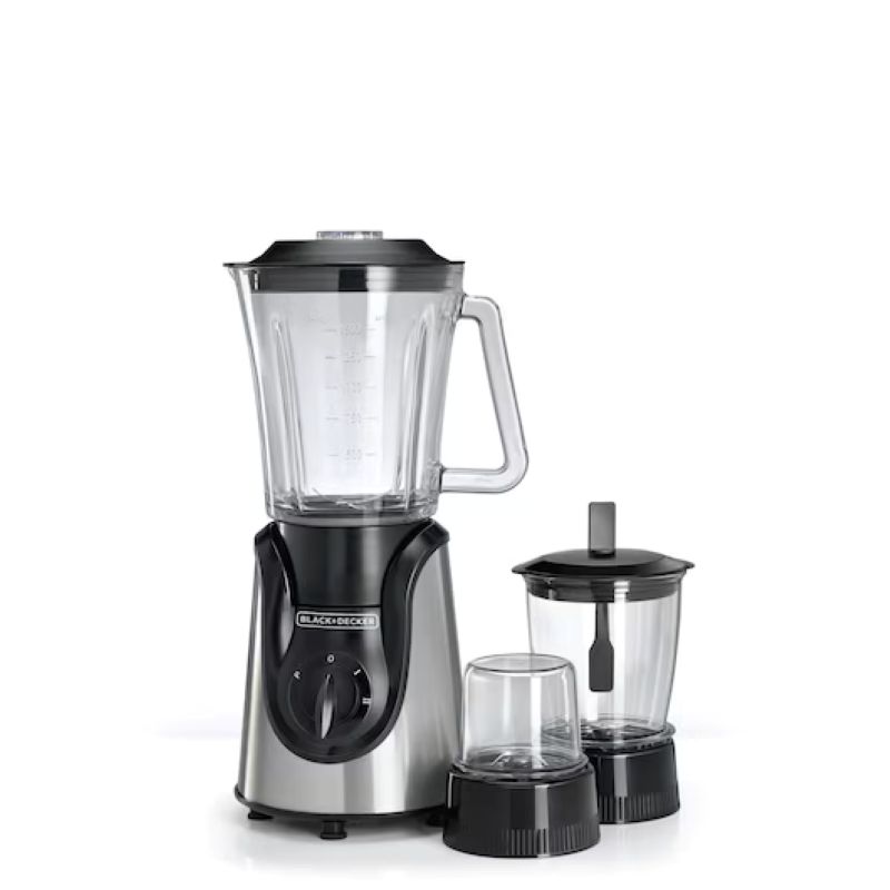 Black+Decker BX600G 600W Glass Blender with Grinder & Mincer