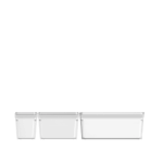 Care + Protect 35602791 Fridge Organizers Kit – Set of 3 BPA-Free Containers
