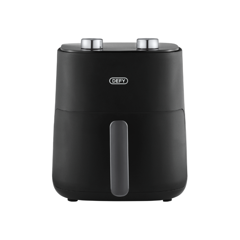 Defy 4.7L Manual Air Fryer – Matte Black & Silver (DAF 2347 MBG)