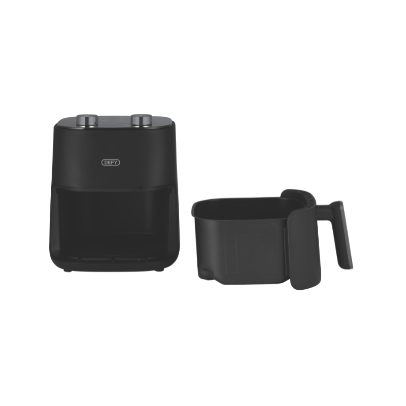 Defy 4.7L Manual Air Fryer – Matte Black & Silver (DAF 2347 MBG)