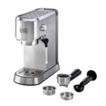 BLACK+DECKER ECM150-B5 Espresso Coffee Machine – compact home coffee maker