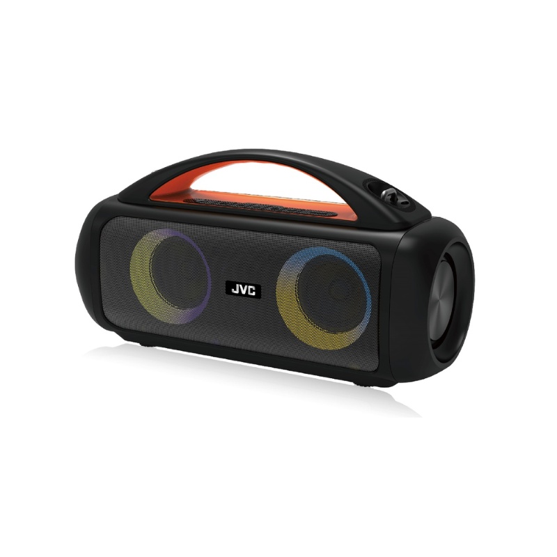 JVC XS-N169 Bluetooth Boombox Speaker with RGB Lights and FM Radio