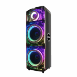 JVC XS-N8115PB Acrylic Party Speaker with Bluetooth and RGB Lights