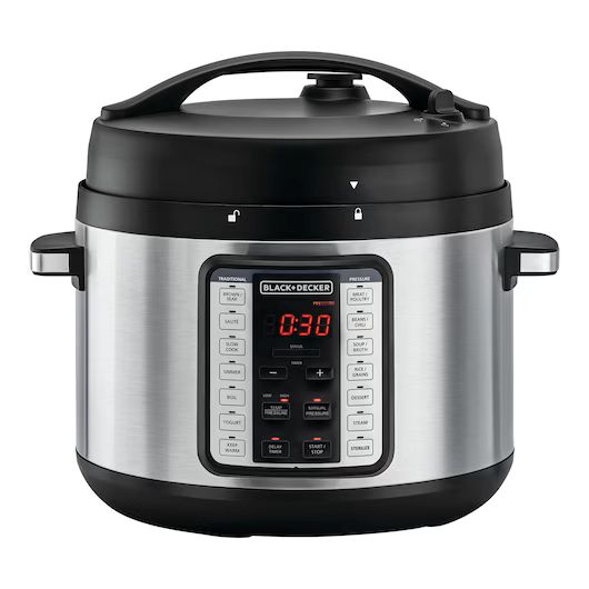 BLACK+DECKER PCP1010-B5 EZ Smart Steam Pot – 10L Electric Pressure Cooker