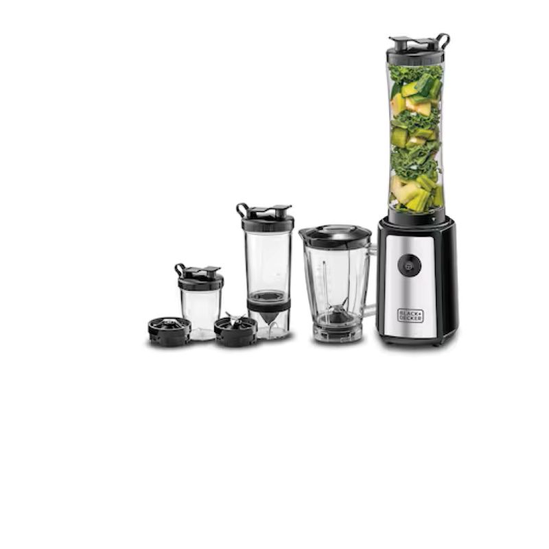 Black+Decker SBX300BCG 300W Sports Blender with Citrus Juicer and Grinder