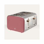 Swan Nordic SNT4FR 4-Slice Toaster in Fuschia Rose
