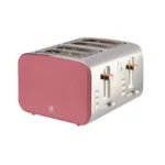 Swan Nordic SNT4FR 4-Slice Toaster in Fuschia Rose