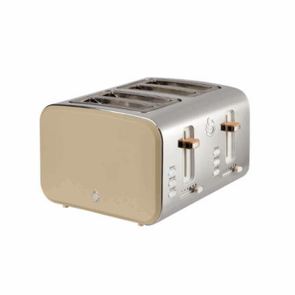 Swan Nordic SNT4O 4-Slice Toaster in Oatmeal
