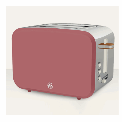 Swan Nordic SNT2FR 2-Slice Toaster in Fuschia Rose