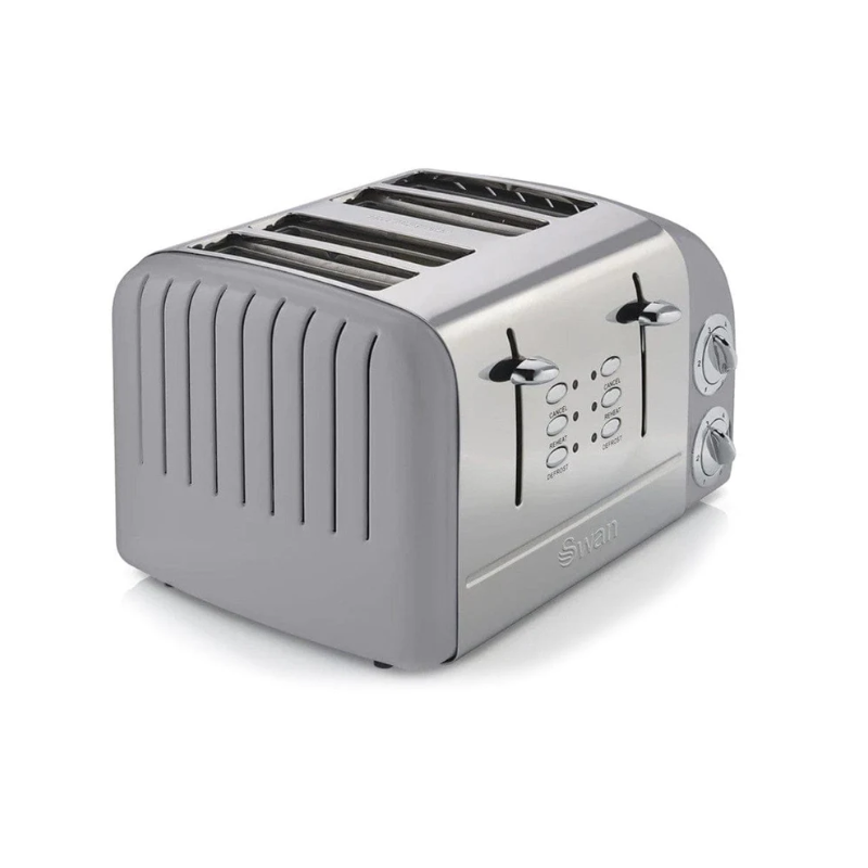Swan SRT6G Retro Grey 4-Slice Toaster