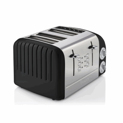 Swan SRT6B Retro Black 4 Slice Toaster