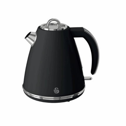 Swan SRK15B 1.5L Black Retro Jug Kettle
