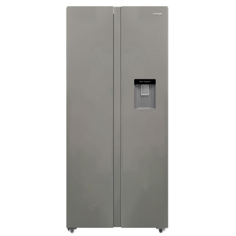 Goldair GSS-610WD Side by Side Refrigerator – 610L with Water Dispenser (Gray)