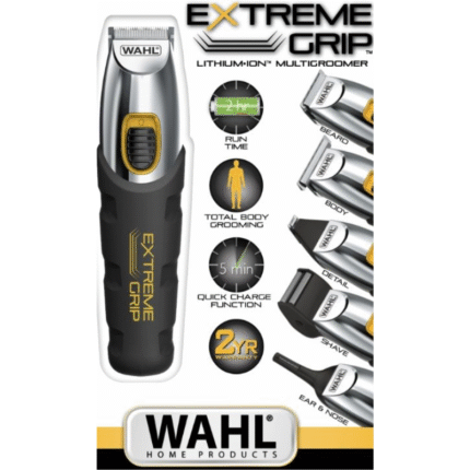 Wahl 9893‑1926 Multi Groomer with 25-piece kit and extreme grip handle