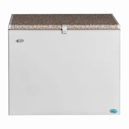 GF215 215L gas/electric chest freezer front view