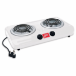 Hart 872000W Two Plate Electric Stove in White