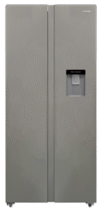 Goldair GSS-610WD Side by Side Refrigerator – 610L with Water Dispenser (Gray)