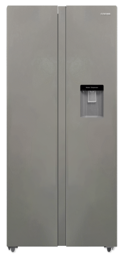 Goldair GSS-610WD Side by Side Refrigerator – 610L with Water Dispenser (Gray)