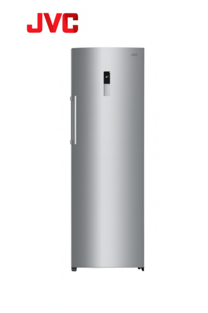 JVC WG-NRFL40Z5S Upright Single Door Fridge – 400L Inox Finish
