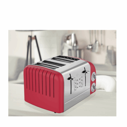 Swan SRT6R Retro Red 4 Slice Toaster