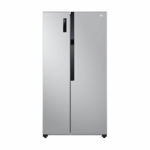 LG 519L Side-By-Side Fridge GCFB507PQAM Silver front view