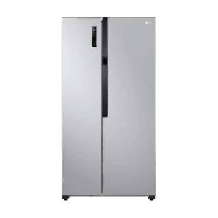 LG 519L Side-By-Side Fridge GCFB507PQAM Silver front view