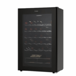 Candy DiVino Monozone Wine Cooler – 33 Bottle Capacity with Mechanical Controls and Black Steel Shelves