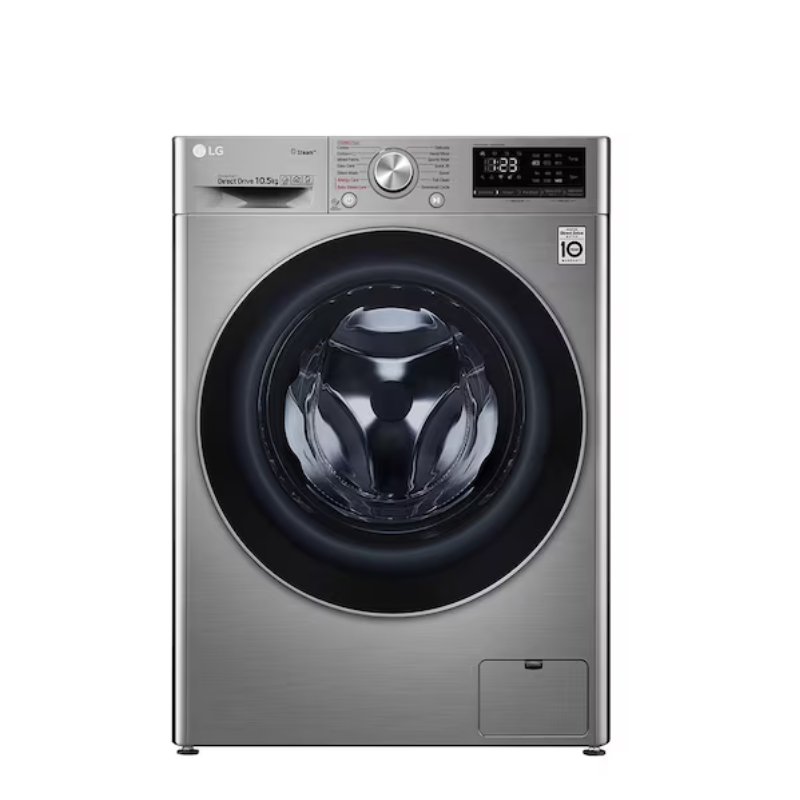 F4V5RYP2T LG 10.5kg Front Loader Washing Machine AI DD – Silver Vivace