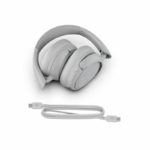 The JLAB JBuds Lux ANC White headphones feature hybrid ANC, Bluetooth 5.3, Cloud Foam™ comfort, and 70-hour battery life.