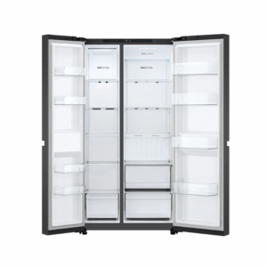 LG 658L Side-by-Side Fridge GC-B257KQJW in Black Stainless Finish