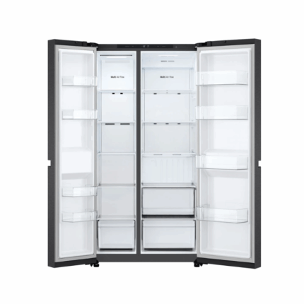 LG 658L Side-by-Side Fridge GC-B257KQJW in Black Stainless Finish