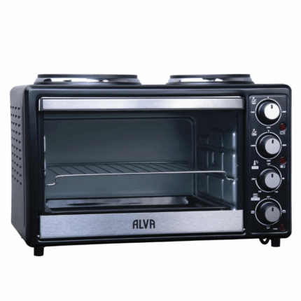 Alva Electric 25L Oven With 2 Plate Stove ESO002 – Compact Multi-Function Cooker