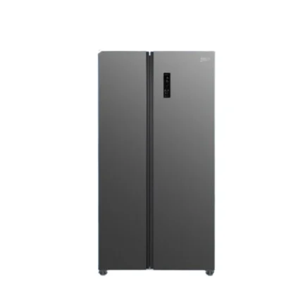 Univa 442L side by side fridge metallic finish
