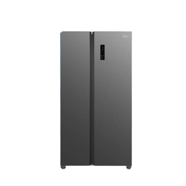 Univa 442L side by side fridge metallic finish Univa 442L side by side fridge metallic finish