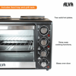 Alva Electric 25L Oven With 2 Plate Stove - Image 2
