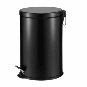 ROMA 20L Pedal Bin – Stainless Steel & Matte Black