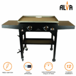 Alva 2 Burner Gas Olympus Griddle - Image 3