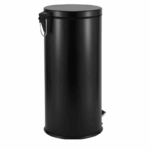 ROMA 30L Pedal Bin – Stainless Steel & Matte Black