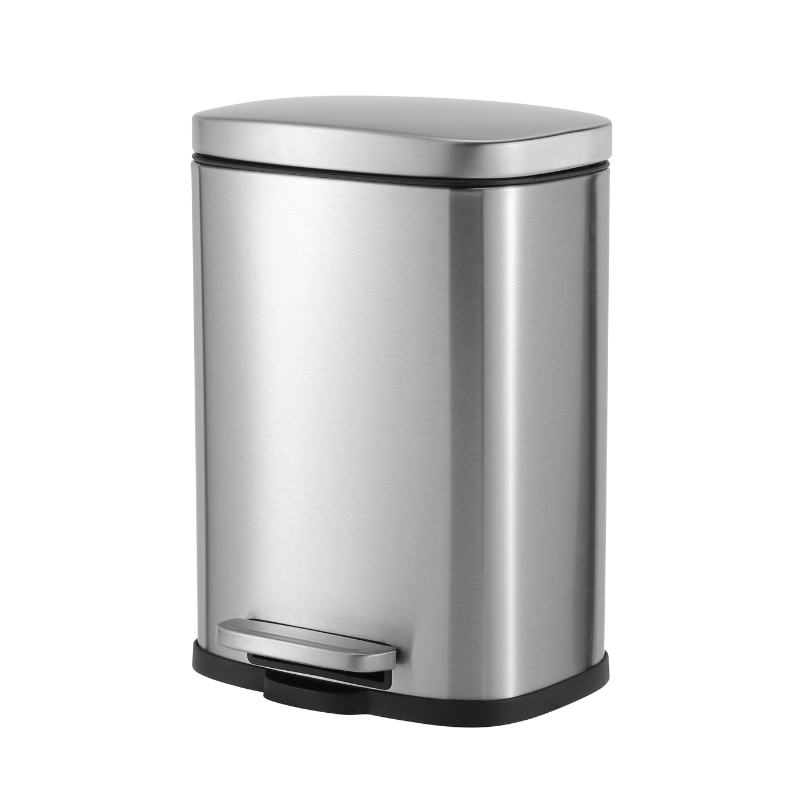 5L STEP PEDAL BIN Alva Casa Modena 5L Step Pedal Bin Stainless Steel Matte Black KB7713-5LS