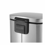 Casa Modena 5L Step Pedal Bin – Stainless Steel Silver - Image 3