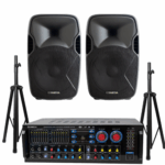 AV-97239 Speakers and Stands Bundle