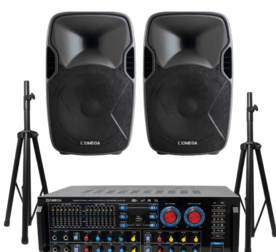 AV-97239 Speakers and Stands Bundle