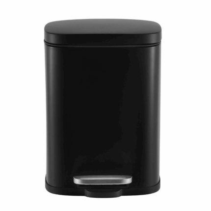 Alva Casa Modena 5L Step Pedal Bin Stainless Steel Matte Black KB7713-5BL